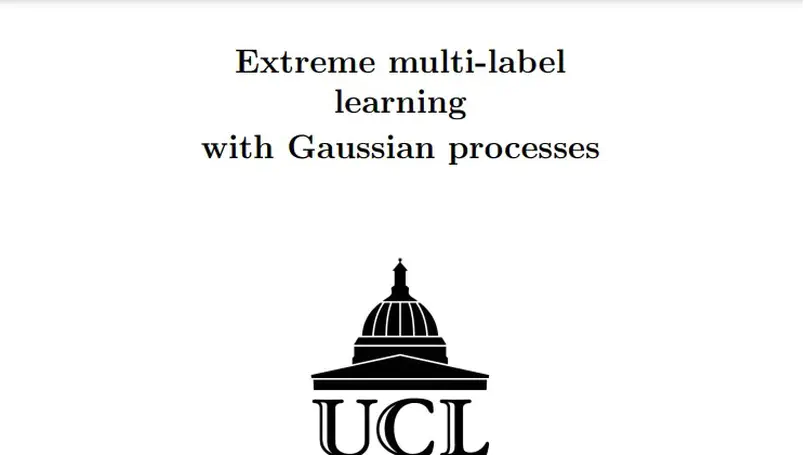 Extreme multi-label learning with Gaussian processes